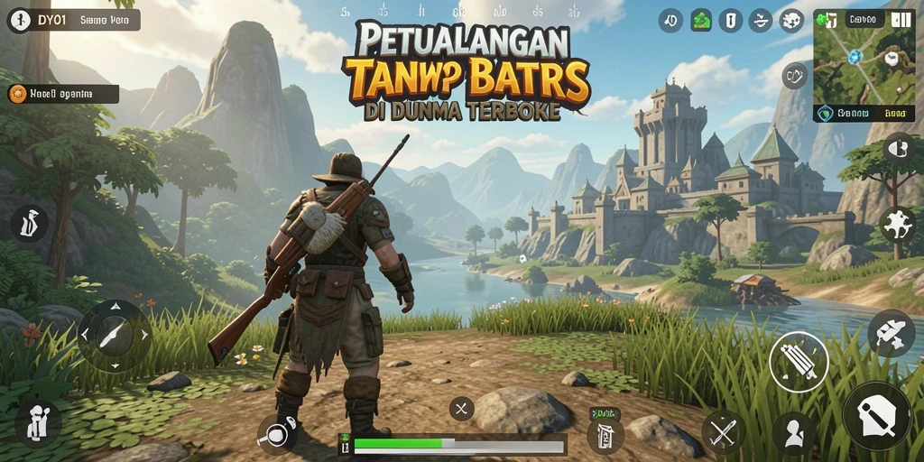 Tampilan gameplay DYO1 dengan dunia terbuka yang luas dan mendetail.