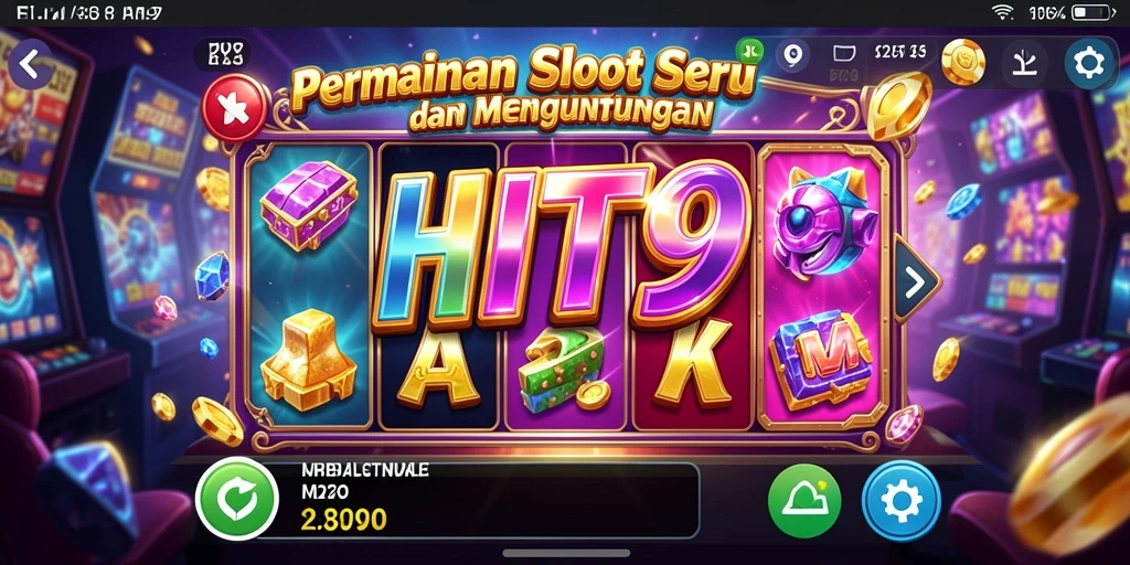 Screenshot gameplay HIT9 menampilkan keseruan Slot yang mendebarkan.