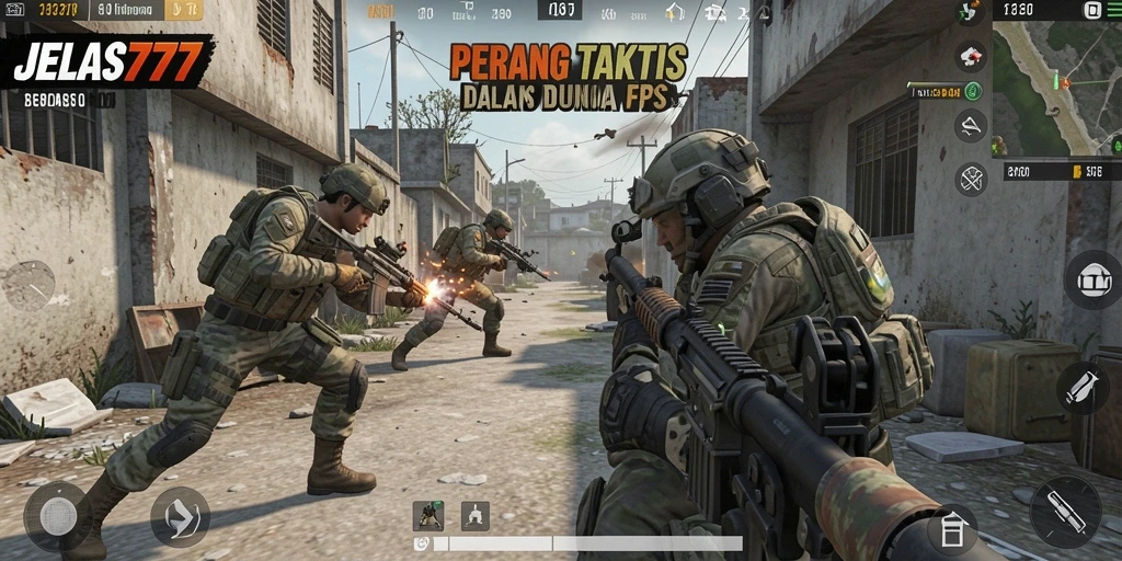Tampilan gameplay seru dalam JELAS777 dengan aksi FPS yang mendebarkan.