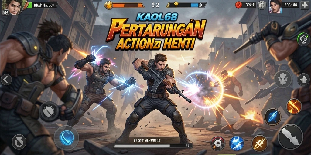 Tampilan mendebarkan dari gameplay KAOL68 saat pertarungan berlangsung.