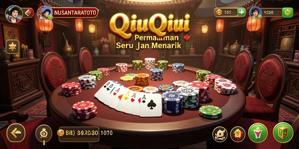 Tangkapan layar NUSANTARATOTO menampilkan gameplay seru permainan QiuQiu.