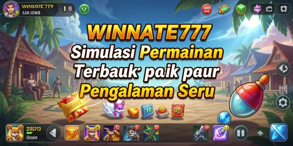 Tangkapan layar gameplay <strong>WINRATE777</strong> yang menampilkan momen seru dalam permainan simulasi.