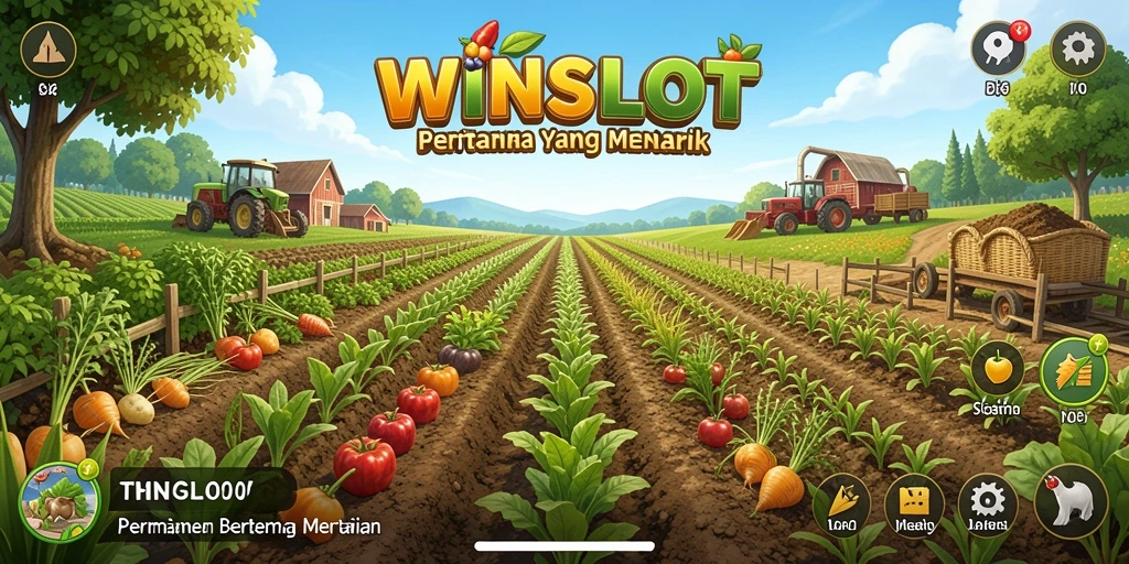 Tampilan menarik gameplay WINSLOT dengan aktivitas bertani.