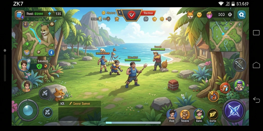 Tampilan menarik dari gameplay ZK7 yang mengasyikkan.