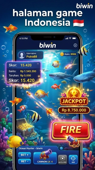 Tampilan antarmuka aplikasi biwin yang user-friendly.